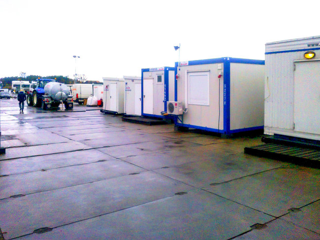 Tymczasowa infrastruktura przy wiertni